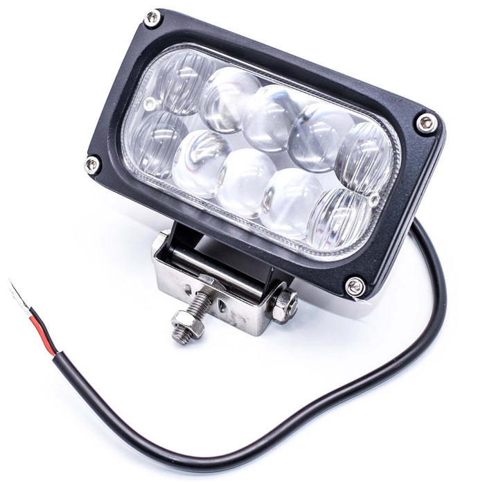 LED WORK LAMP RECT (140X108MM) 10-60V, 30W,10 LED's
